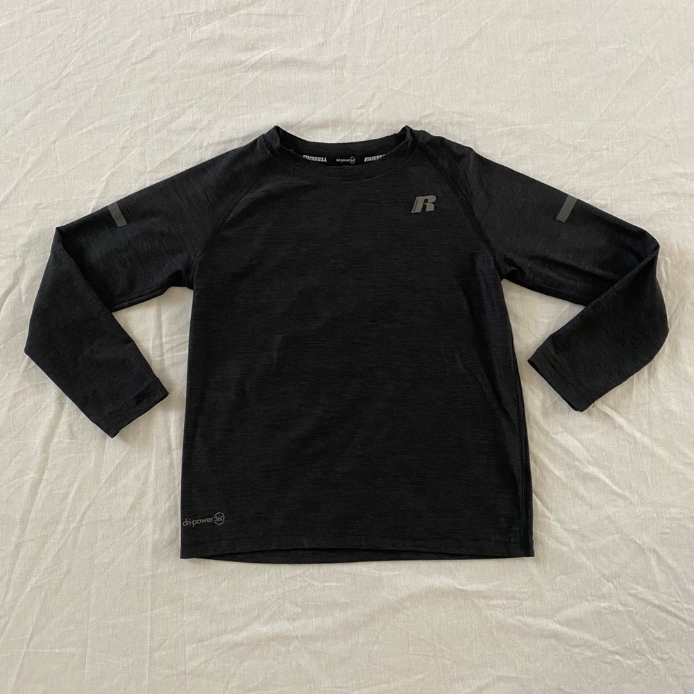 Boys Russell Shirt Gray XS